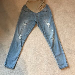 Indigo Blue maternity jeans marks on belly
